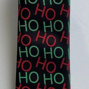 Hallmark Christmas Necktie..Black..Ho Ho Ho
